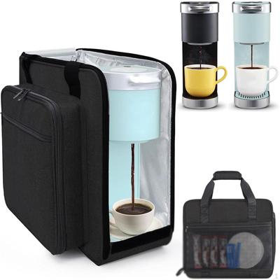 Coffee Maker Carrying Bag Single Serve Brewer Case, with Multiple Pockets Accessory,