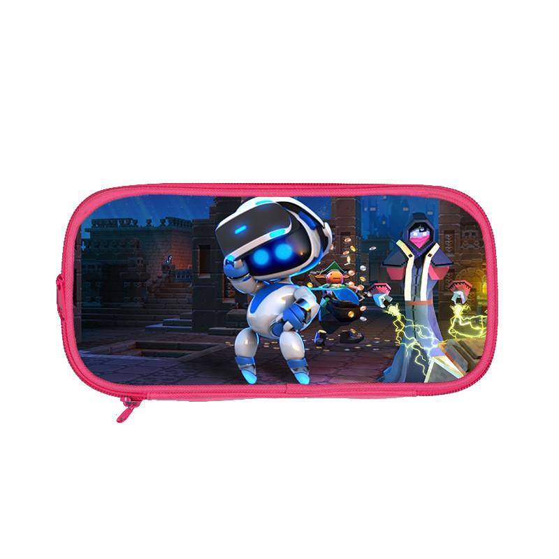 Astro Bot Space Robot Double Layer Pen Case For Kids School Supplies And Stationery Storage