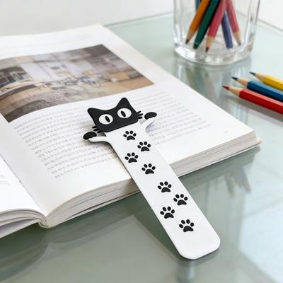 Cute Cat/Dog Design Bookmark 2D Flat Animal Acrylic Book Mark Bookish Gifts for Women Teachers Students Book Lovers Reading Accessory
