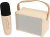 Portable Karaoke Kit With Speaker And Microphones For Children With Different Voices And Led Lights