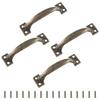 4pcs Arched Handles for Garage Door and Indoor Cabinets Metal Barn Door Pulls Easy Install Wood Fence Cupboard Handles