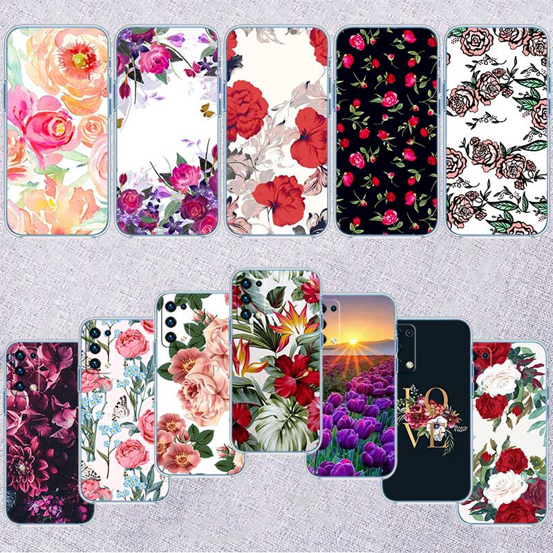 NH24 Flowers rose Pink Phone Case for Motorola Moto G10 G20 G30 G31 G32 G34 G35 G41 G42 G50 G51 G52 G55 G60 G60S G62 G71 G72 G75