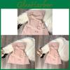 Reines Verlangen Koreanischer Stil Rosa Satin Schulterfreies Kleid Mit Schleife Für Sommerparty Kleidung