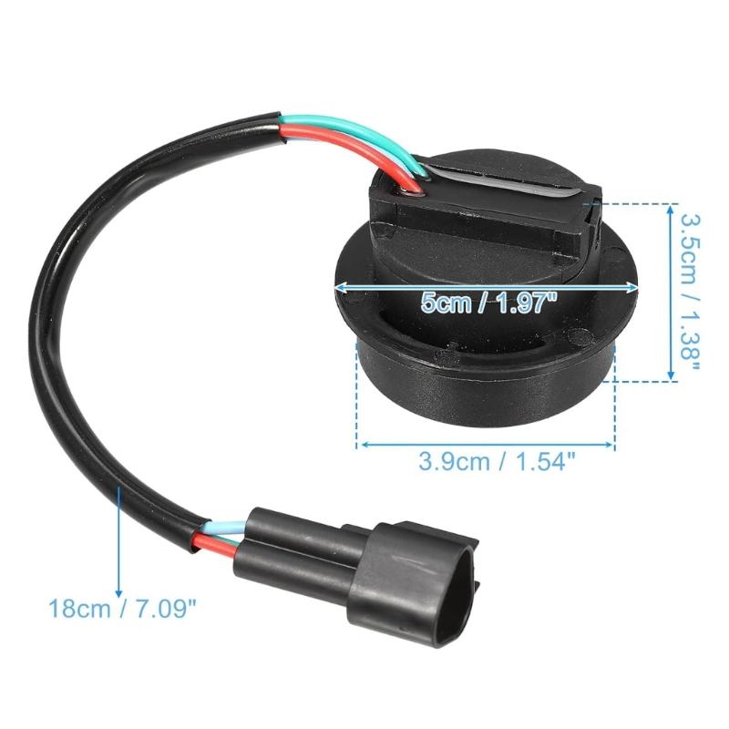Marine Motor Trim Control Assembly 6R3-82563-00 for 30HP-115HP Outboard Service Work, 3-Wire Lead Design and Panel Mount Housing for Repair Planning