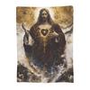 Jesus Christ Angelic Heart Religious Blankets Soft Warm Flannel Throw Blanket Bedding for Bed Living Room Picnic Travel Sofa