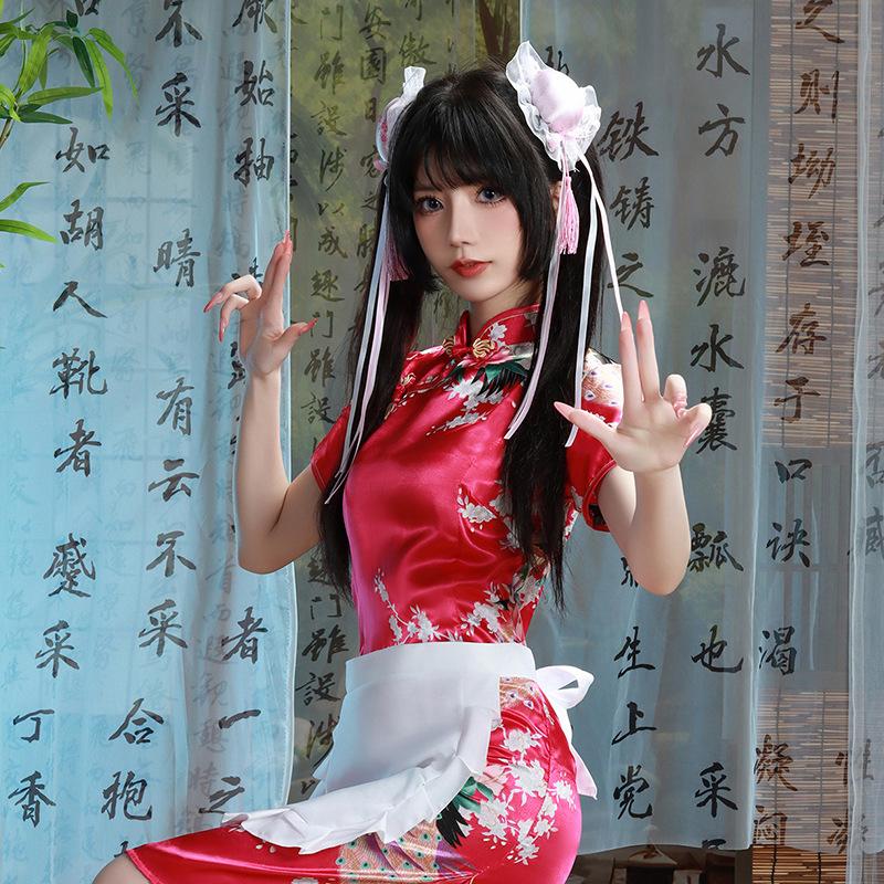 Sexuality Sling Lace Nightdress Transparent Temptation Hot Pajamas Flirting Hollow Set