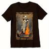 Herren Unisex Sie verbrannten Hexen Hexerei T-Shirt Vintage Schriftzug Kräftiger Druck Schwarzes Baumwoll-T-Shirt Schmal geschnitten Rundhals Kurzarm T...