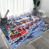 Weihnachten Weihnachtsmann Elch Teppich für Wohnzimmerdeko Sofa Tisch Große Flächenteppiche Küche Flur Balkonteppiche Schlafzimmer Fußmatte