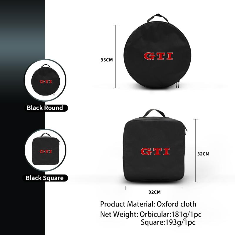 Car Charging Gun Bag Oxford Cloth Gun Cables Storage Box Auto Accessories For Volkswagen VW Golf 4 6 7 GTI Tiguan Passat B5 B6