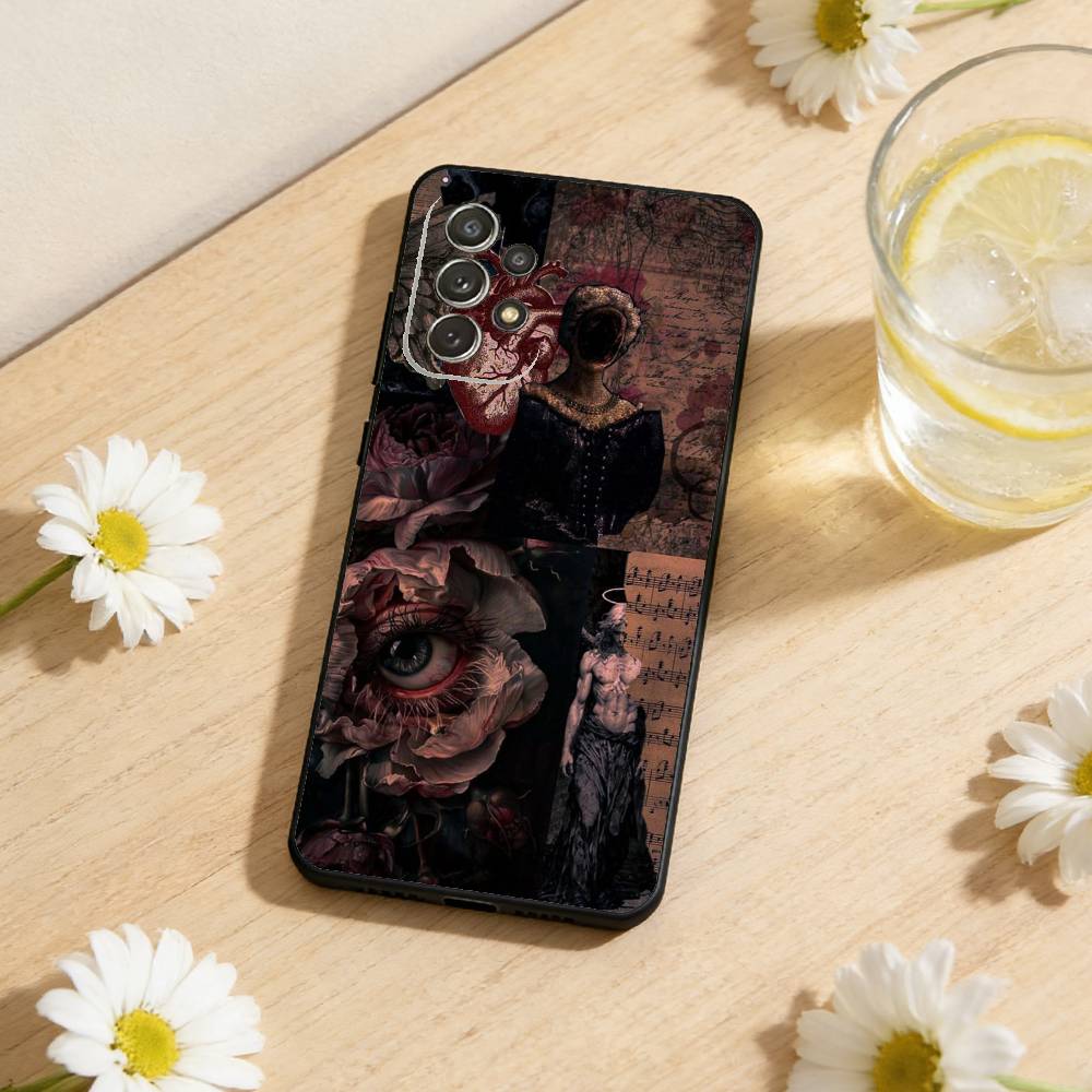 

Dark and grotesque aesthetics Phone Case For Samsung S25,S24,S21,S22,S23,S30,Ultra,S20,Plus,Soft Black Shell Samsung S21fe
