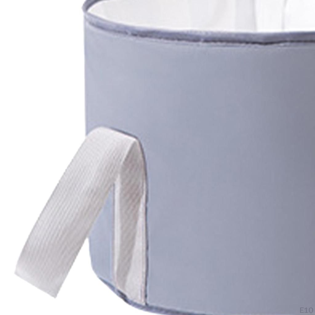 Collapsible Feet Soaking Bag Container Washbasin Washing Basket with Handles