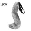 Comfortable Furry Costume Set Plush Fox Cosplay Mask, Fluffy Tail, Costumes Props, Fuzzy Tail Mask for Party Anime Convention And Role Play