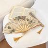 Elegant Silk Folding Fan Classical Hand Fold Fan Tassel Folding Fan  Birthday Party Favor