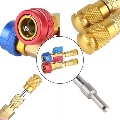 High Low Pressure Tool Safety Adapter Filler Joint Copper R340A Valve Air Conditioning Repair and Fluoride Refrigeration Tool