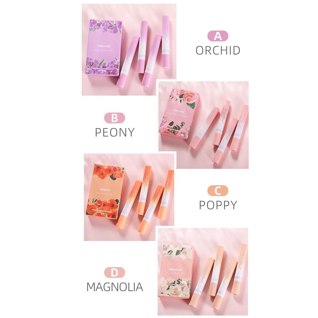 4Pcs Velvet Matte Lipstick Set Long Wearing Hydrating Lip Color for Women Girls Soft Smooth Texture Not Greasy Lightweight Lip Makeup Accessories