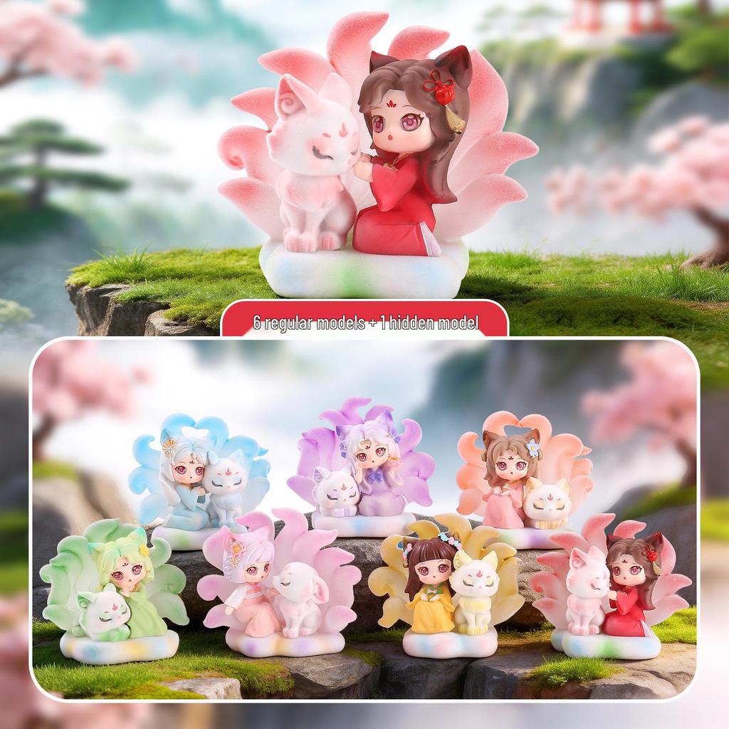 Guochao Hanfu Mädchen Figur: Frühlingsbrise Blind Box Sammlerstück – verträumte Dekoration & Geschenk