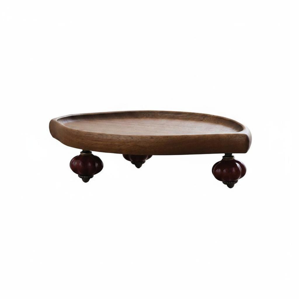 Wooden Display Tray Retro Design Vanity Organizer Decorative for Entryway