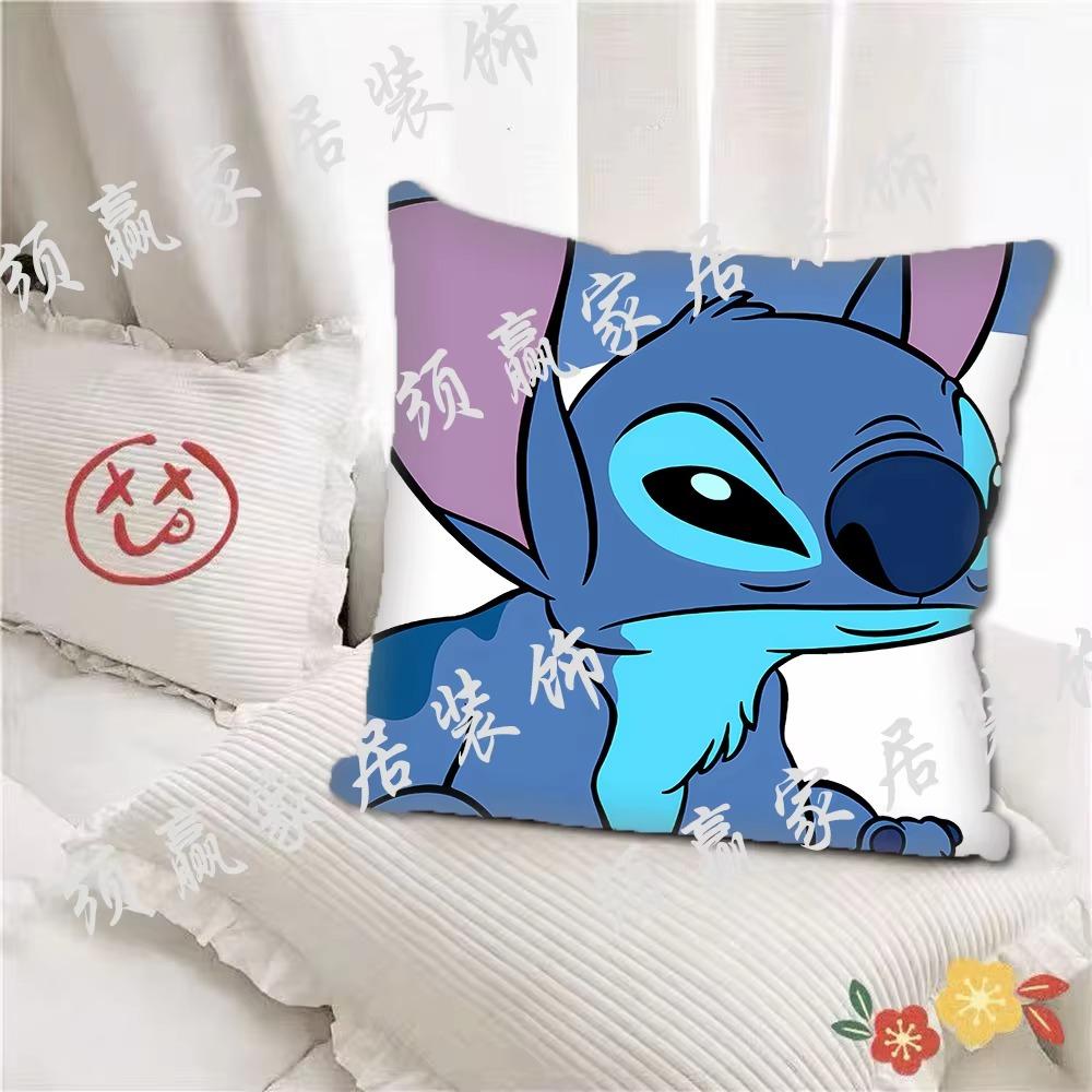 Super Soft Pillowcase [Stitch] Cartoon Anime Pillow Dormitory Bedroom Pillow Cushion Student Day Gift 45x45 Home Decoration