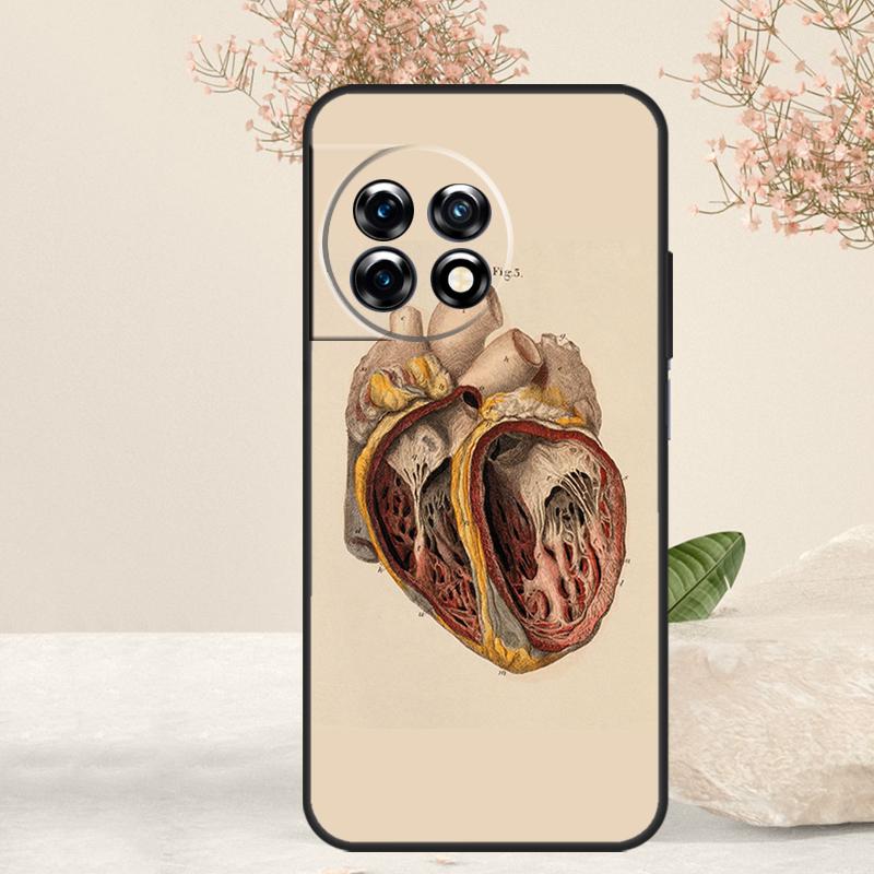 Medical Human Anatomy Case For OnePlus 12 11 9 10 Pro 10R 8T 10T 12R OnePlus Nord CE 3 2 Lite N30 N20 N10 Cover