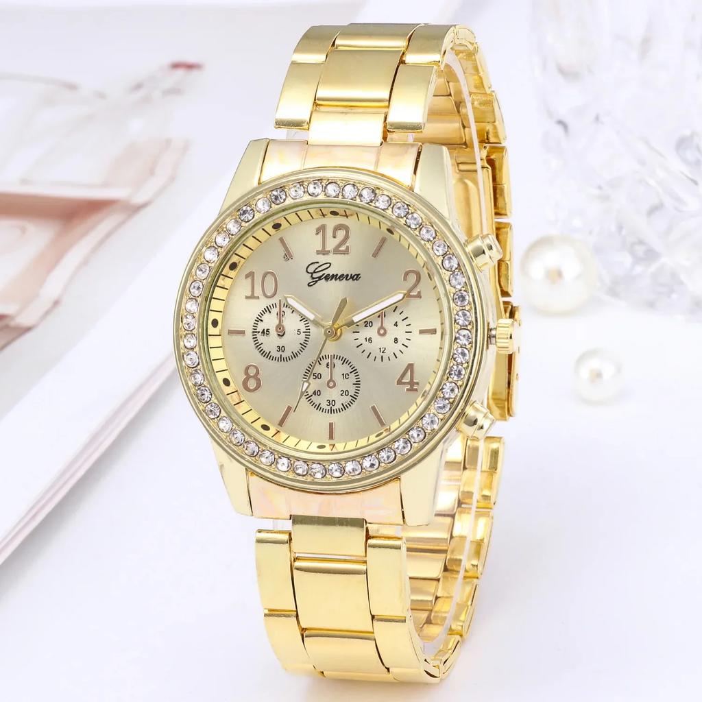 Luxury Women Watches Fashion Rose Gold Watch Ladies Bracelet Wristwatches Stainless Steel Strap Female Quartz Watch Clock