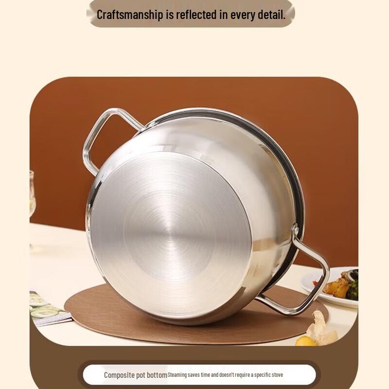 26CM Home Stainless Steel Soup & Stew Pot