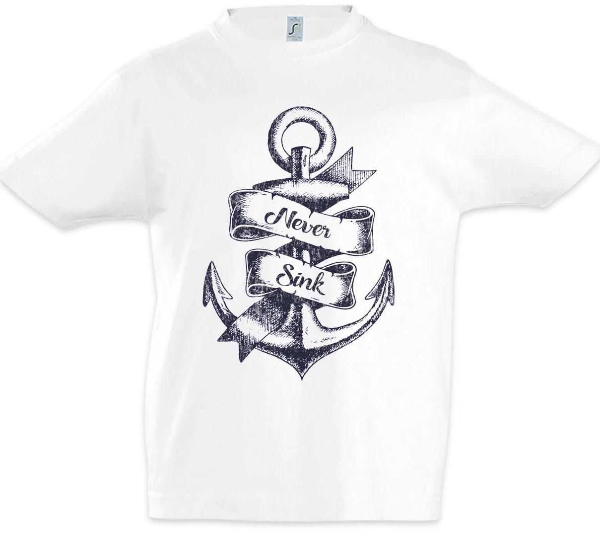 Футболка для мальчиков Anchor IV Спорт Парусный спорт Парусник Парус Моряк Шкипер Тренировка 140