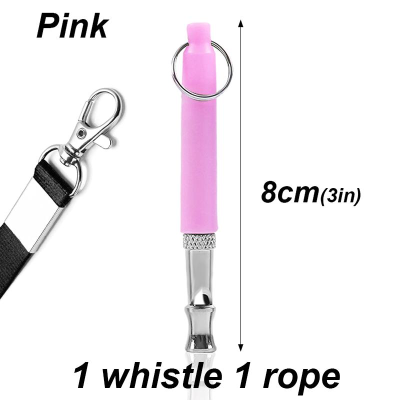 Dog Whistle with Lanyard Adjustable Ultrasonic Silent Dog Whistle Repeller Stop Barking Control for Dog Training