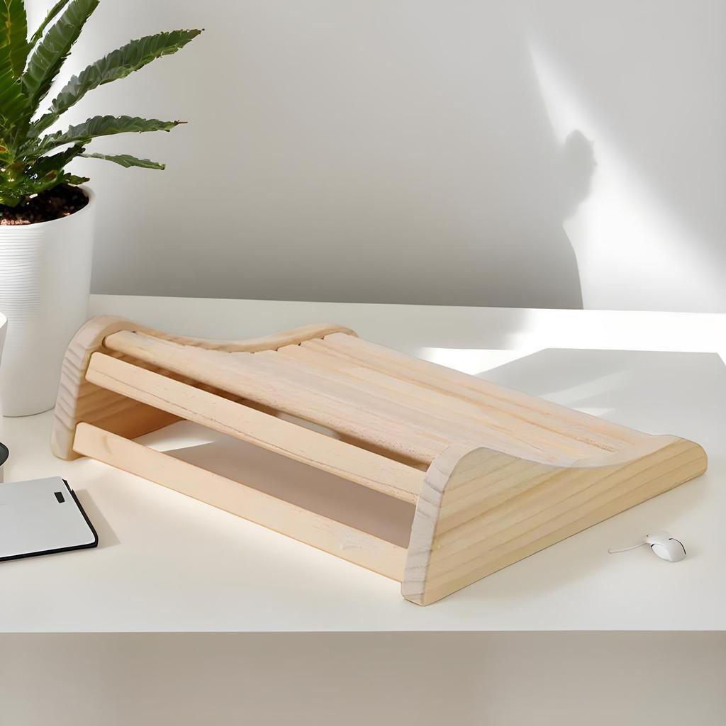 Wooden Neck Pillow Hollow Cervical Cushion Head Pillow For Spa Gym Hotel Room Personal Relaxation Post-Workout Recovery