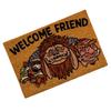 Labyrinth Welcome Friend Door Mat