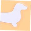 FELTECHELECTR SEAL REFLECTIVE CAR STICKER STICKER C075 Dachshund White