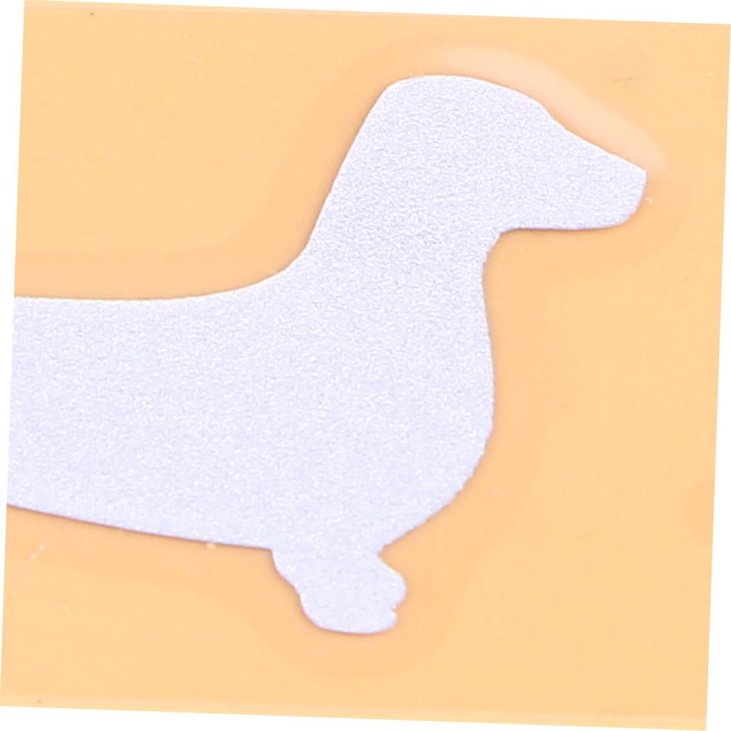 FELTECHELECTR SEAL REFLECTIVE CAR STICKER STICKER C075 Dachshund White