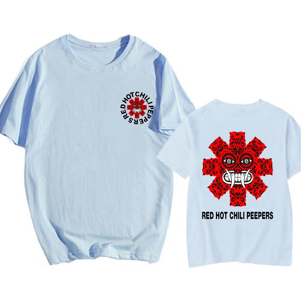 

Red Hot Fire Squid Chili Peppers T-shirts Streetwear Hip Hop Summer Cotton Tee-shirt Casual Rock Graphic Printing Tshirts O-neck 2XL