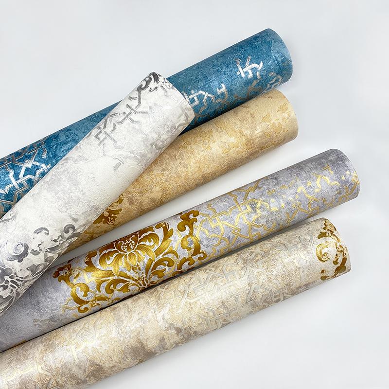 Luxury Classic Wallpaper Bedroom Living Room Relief Damask Wall Paper Roll Papel De Parede