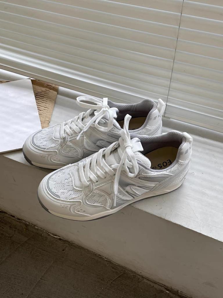 Fashion Jogging Dad Shoes for Women 2025 Summer New Thick-soled Breathable Net Lightweight and Versatile Casual Sports Shoes for Women