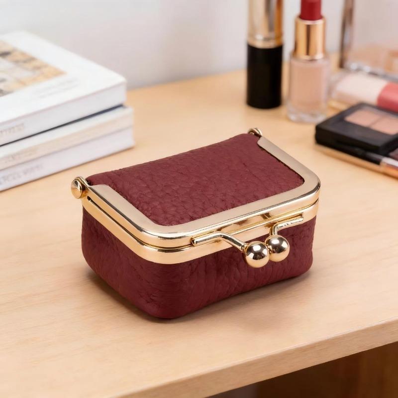 Mini Scatola Portagioie in Pelle per Donna Portaanelli Portatile Organizer per Orecchini e Collane Custodia da Viaggio per Gioielli