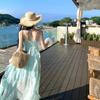 Seaside Photo Suspender Dress Women's Vacation Temperament Long Dress Hanging Neck Lotus Leaf Edge Mint Green Suspender Skirt