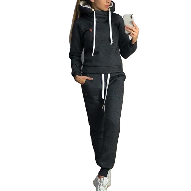 Donna Autunno Inverno Tuta Femminile Due Pezzi Set Pullover Maniche Lunghe  Giacche e Pantaloni Abiti Caldi Tuta acquista in modo economico —  spedizione gratuita, recensioni reali con foto — Joom