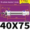 Corrosion Resistant Stainless Steel Pneumatic Cylinder 16-40mm/50-150mm