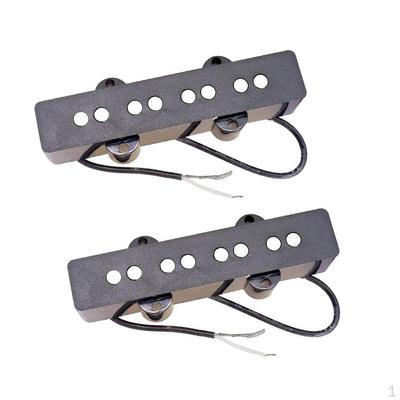 2 Pièces Micros Ouverts Métal pour Électrique 4 Cordes
