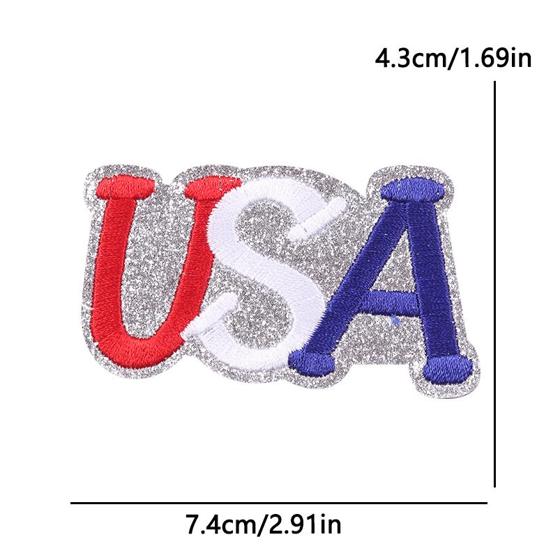United States 250 Anniversary Embroidery Patch Iron On Patches On Clothes American/USA Applique Decorate Sewing Badges