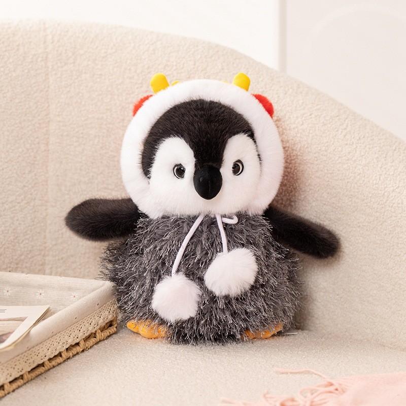 Cute Cotton Small Penguin Plush Toy With Hat For Kids Gift And Collectors