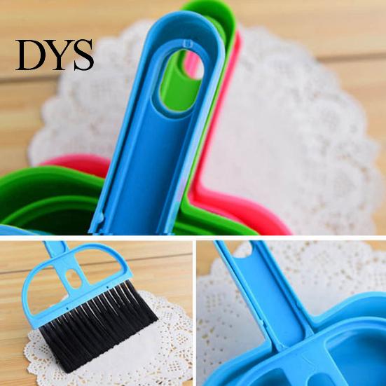 Dustpan Brush Mini Plastic Soft Portable Hand Cleaning Sweeper Keyboard Cleaner for Desk