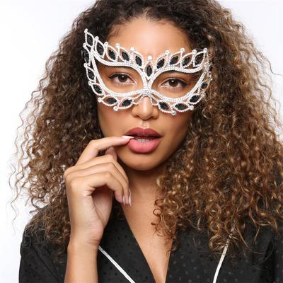 Hot Sale Fashion Rhinestone Mask Halloween Party Masquerade Show Shiny Accessories Female The Mask
