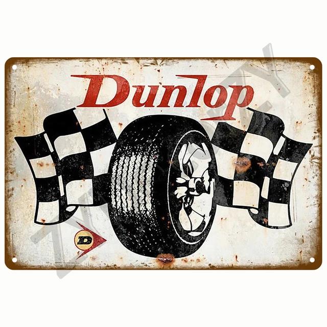 Vintage Metal Tin Sign  Garage Gas Oil Spark Plug Tyre Service  Man Cave Club Bar Home Wall Decor Art Decorative Plaque