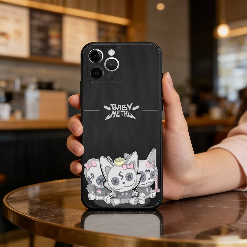 

BABYMETAL R-Rock Band Soft Silicone Black Cover,Phone Case For iPhone 17,16,15,14,13,12,11 Plus,Pro Max,XS iPhone14