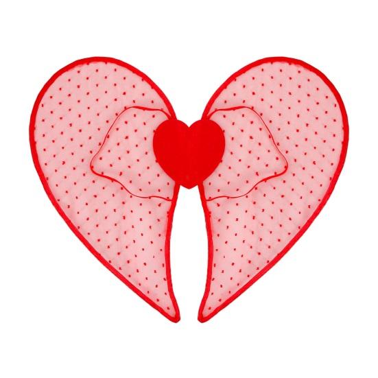 Hjärtformade fjärilsvingar Färgglad kostym för vuxna Barn Alla hjärtans dag Fest Föreställningsrekvisita