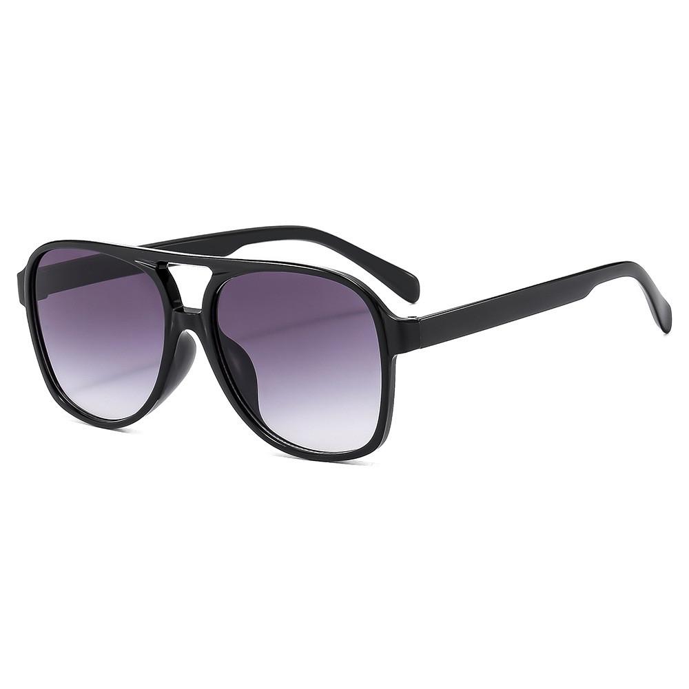 Large Frame Pilot Sunglasses For Women Men Uv400 Polarized Outdoor Sports Sunshade Eyewear BlackFrameDoubleGray