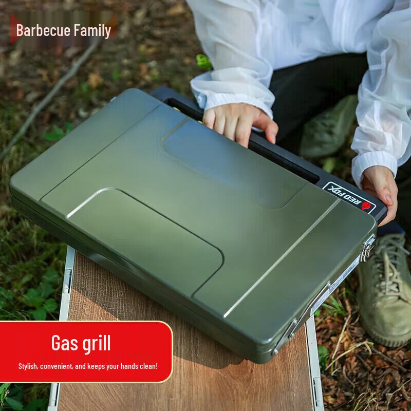 BBQ Family Fire Fox Portable Dual-Head Gas Stove