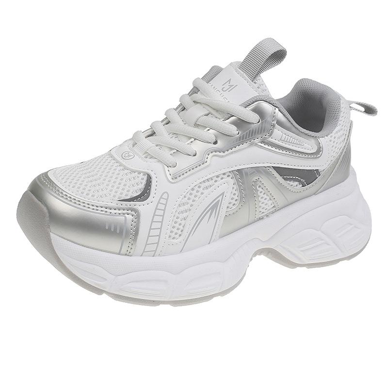 Platform dad shoes spring new heightening casual sports shoes show feet