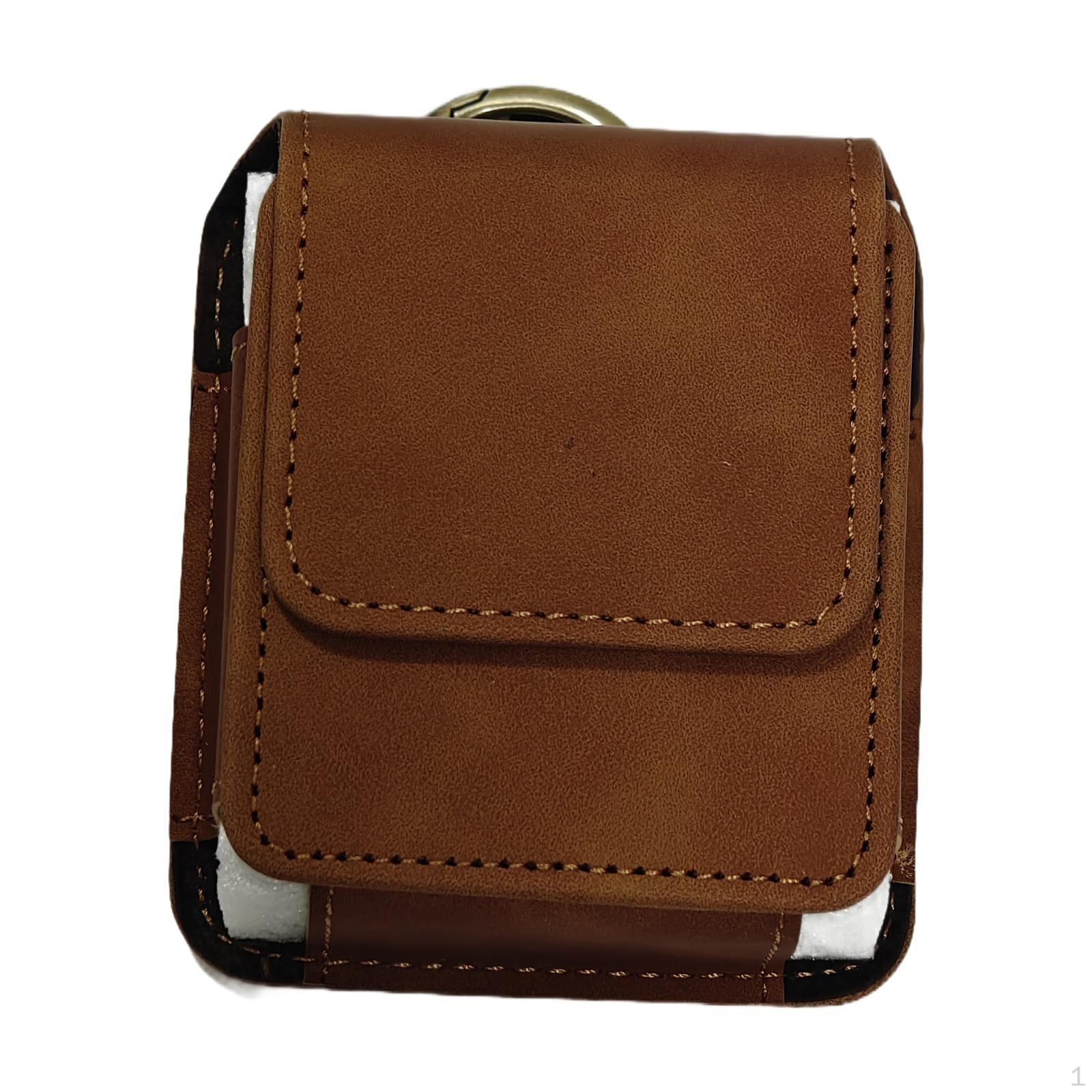 

Phone Belt Case Lightweight Carrying Bag Cellphone Pouch for Traveling Fishing Exploring Backpacking светло-коричневого